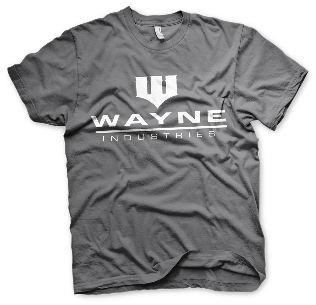 Officially Licensed Batman Wayne Industries Logo Men's T-shirt S XXL-