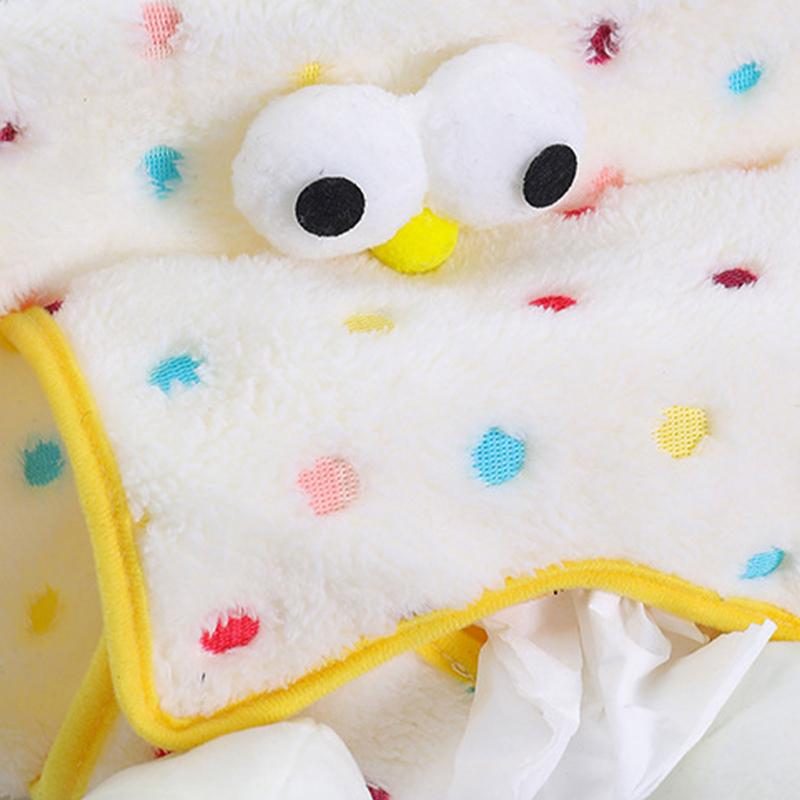 Car Tissue Holder Cute 2 In 1 Cartoon Car Trash And Tissue Holder Soft Plush Fashion Car Multifunctional Tissue Box And Trash