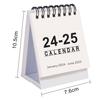 Маленький настольный календарь на 18 месяцев с января 2024 г. по июнь 2025 г., двухпроводной переплет, портативный настольный календарь для дома, офиса и школы