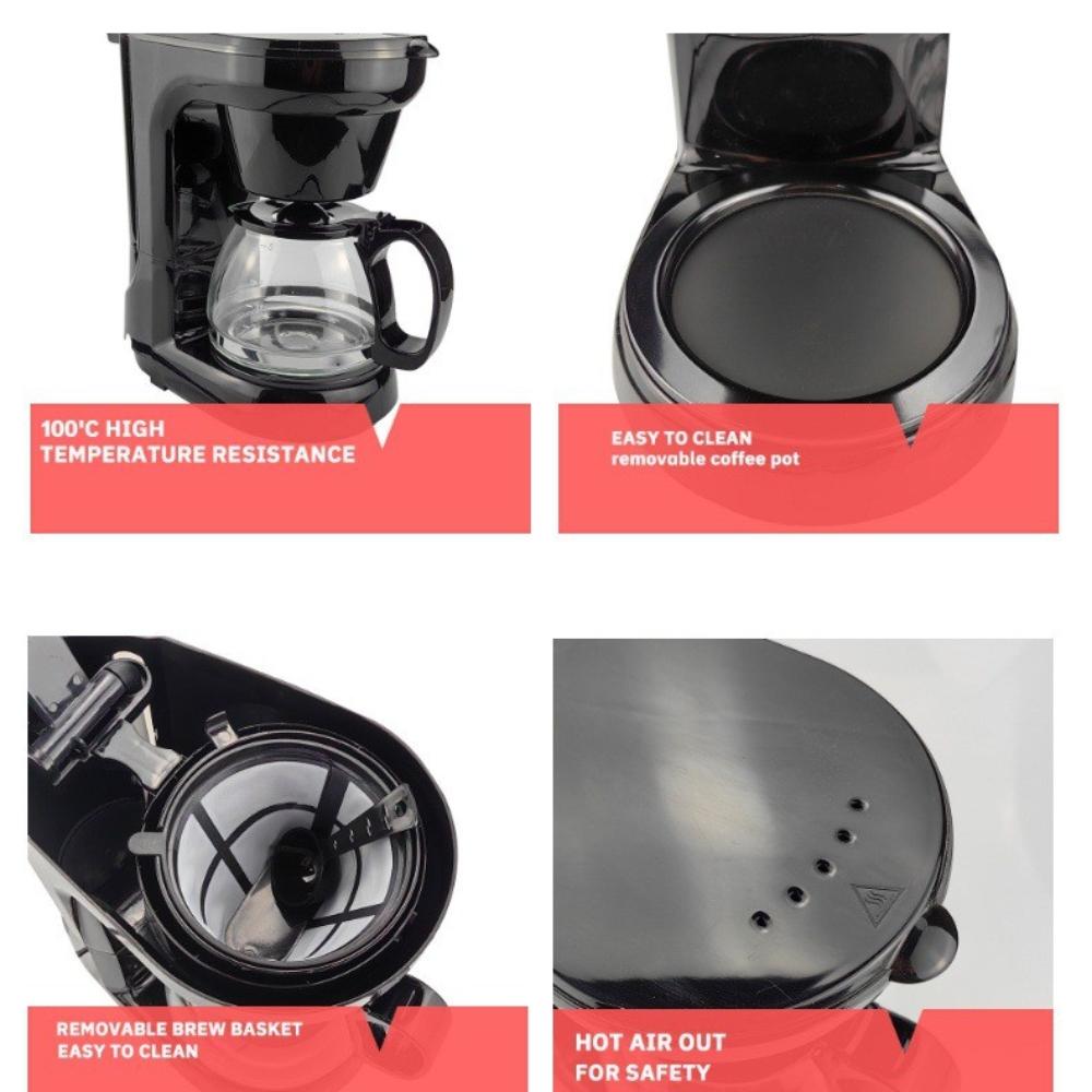 Американская кофемашина Домашняя автоматическая маленькая капельная кофеварка