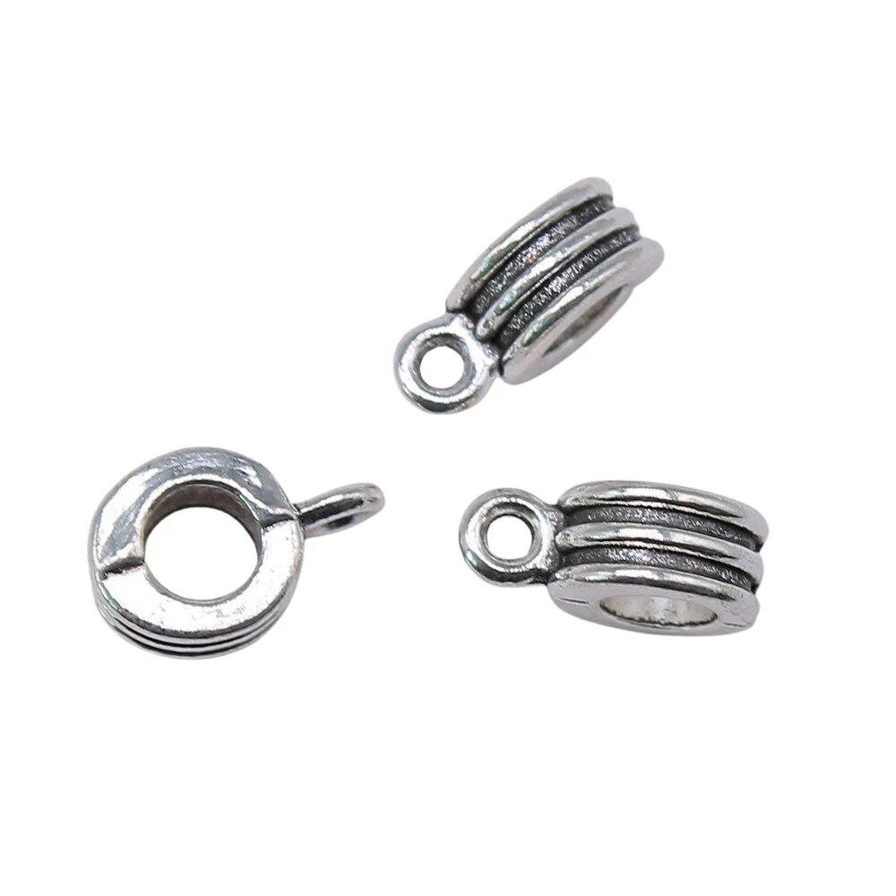 Декоративные металлические подвесные компоненты для головы с античной отделкой и бусинами для изготовления ювелирных изделий