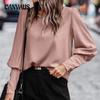 Women's Autumn and Winter Shirt Temperament Commuter Long-sleeved Blouse