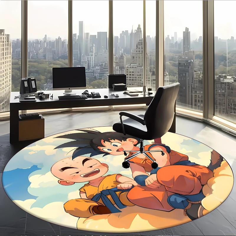 Dragon Ball (14) Круглый офисный ковер Декоративный напольный ковер для офиса, спальни, гостиной и домашнего пространства