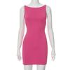 Summer Casual Fashion Mini Sleeveless Wrap Y2K Basic Vest Dress Oufits Sexy Elegant Women Club Party Evening Dress