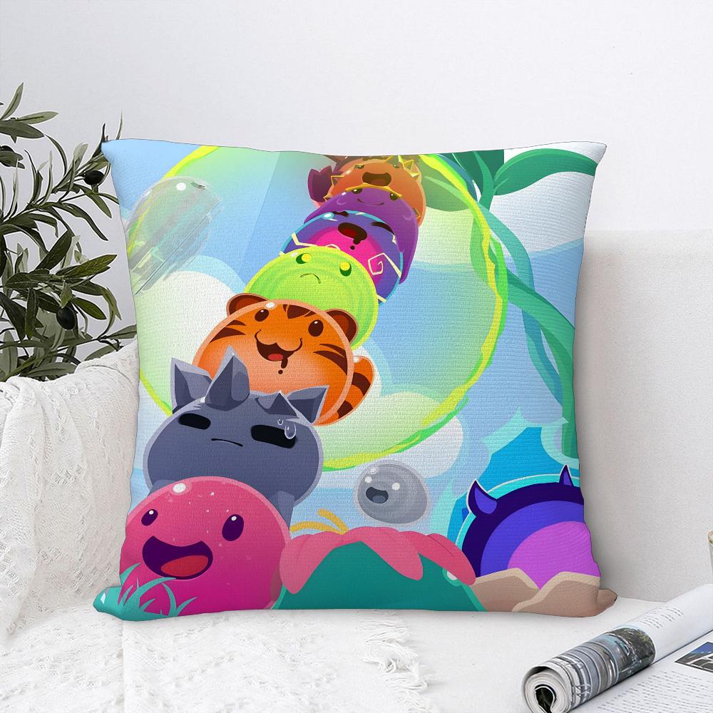 Чехол для подушки игры S-Slime R-Ranchers, Плюшевая ткань, Мягкий чехол для подушки, Двусторонний принт, Чехол для диванной подушки, Чехол для декоративной подушки