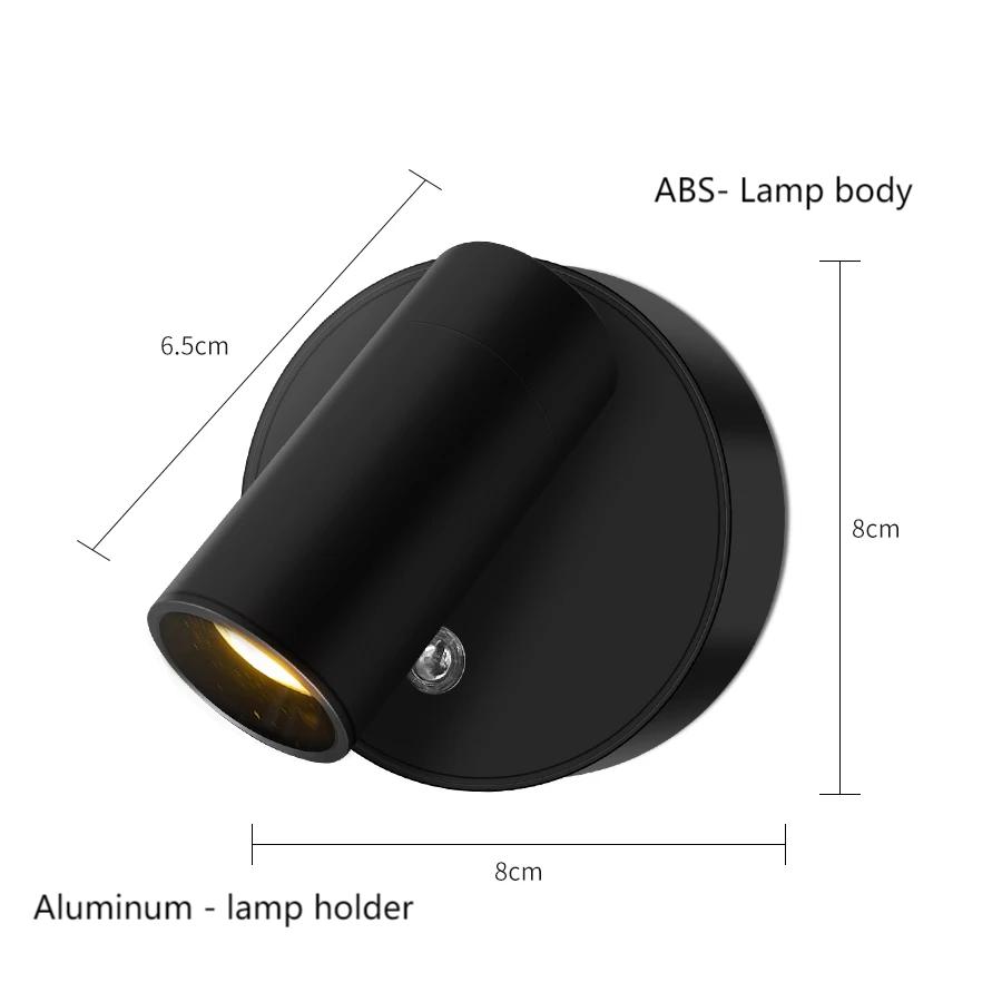 KICAAO Прикроватный светодиодный настенный светильник Сенсорный Внутренние беспроводные точечные светильники USB Зарядка Настенные бра Свет Магнитный светодиодный беспроводной настенный светильник