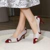 2025 Новые туфли на высоком каблуке Женские 2025 Весна Лето Новая Мода Универсальные Остроносые Шпильки Профессиональные Банкетные Женские Одинарные Туфли