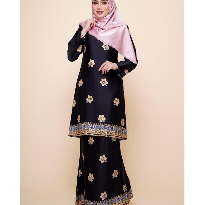 2025 новый набивной узор Курунг Паханг традиционный женский костюм элегантный милый удобный дышащий популярный ретро мусульманский новые продукты