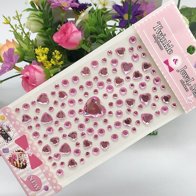 New Stickers On The Face Rhinestone Makeup Bright Face Art Sticker Children'S Temporary Tattoo Rhinestone For Strasse Makeup