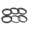 4Pcs Car Plastic Wheel Hub Centric Rings Center Bore 66.6-57.1 67.1-60.1 67.1-66.1 73.1-56.1 73.1-56.6 73.1-57.1 73.1-60.1 Black