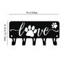 1 шт. вешалка для ключей Puppy Dog Love & Organizer - 6 дюймов/9 дюймов в ширину металлическое настенное искусство для подвешивания на стену и крючки
