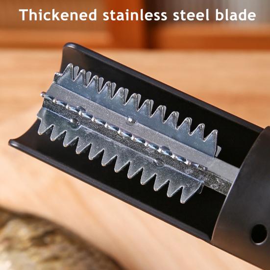 Электрическая рыбочистка Беспроводная автоматическая рыбочистка с головкой из нержавеющей стали Перезаряжаемый простой в использовании инструмент для чистки рыбы для кухни, для использования на открытом воздухе