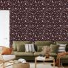 Animal Skin Wallpaper Burgundy 50x1000