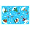 Christmas Windows Static Stickers Wall Clings Removable Vinyl Santa Claus Snowman Diy Door Mural Decals Stickers