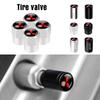 vhcp9 4pcs Car Metal Wheel Tire Valve Cover Stem Caps Accessories For Mitsubishi Lancer 9 Asx 1200 Eclipse Pajero Outlander