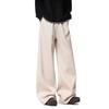 51 Hip-Hop Oversized Trendy Brand Solid Color Loose Fleece-Lined Casual Long Pants Men's American Style Lazy Versatile Straight-Leg Pants