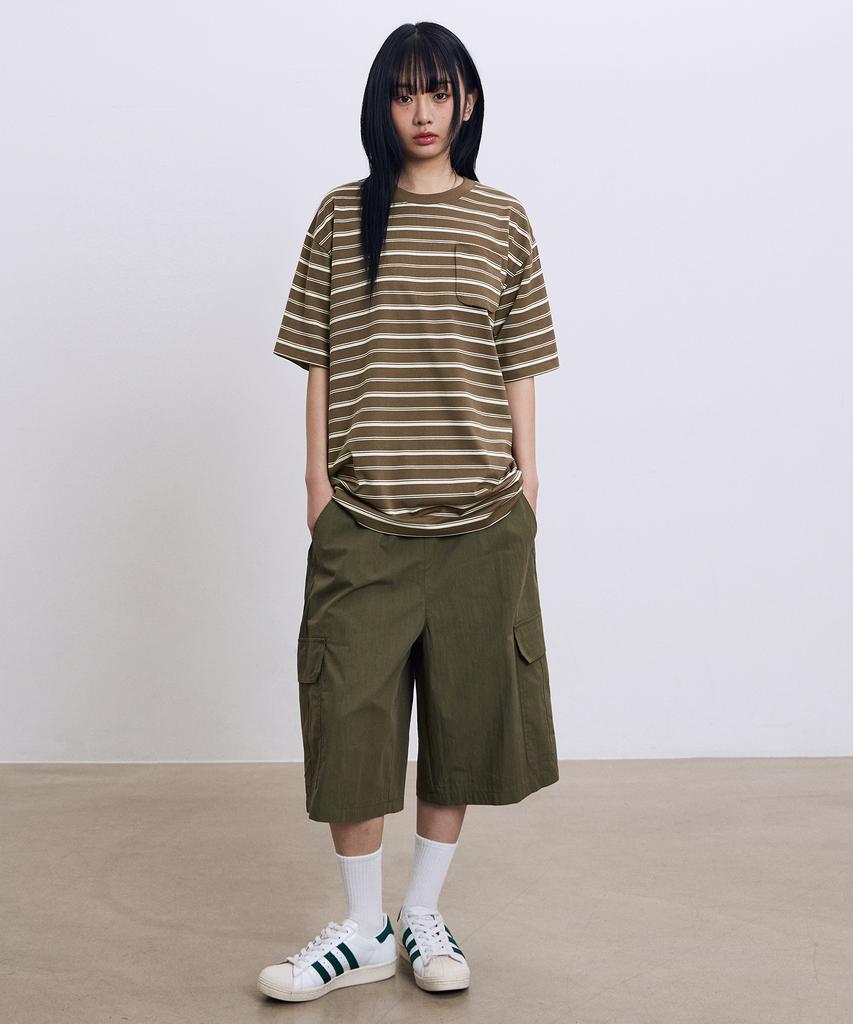 FILLUMINATE Pocket Stripe T-Shirt - Ivory