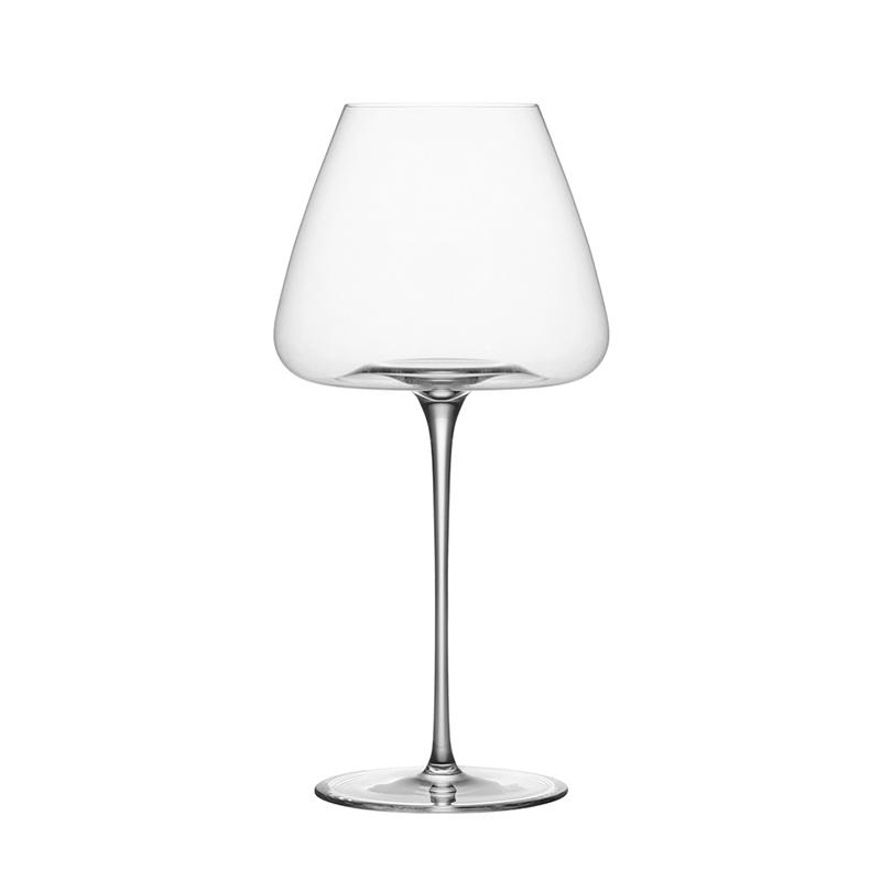 PNT01 CRISON Concave Bottom Handmade Red Wine Glass Ultra-Thin Crystal Burgundy Bordeaux Goblet Art Big Belly Tasting Cup