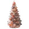 Elegant Holiday Decor Resin Christmas Tree Figurine, Crystal Desktop Ornament, Ornament Miniature Decoration for Home Office, Gift Party Centerpiece