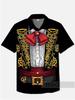 TEMU1116 European and American new fashion trend versatile men's Hawaiian shirt casual 1D printing short sleeve