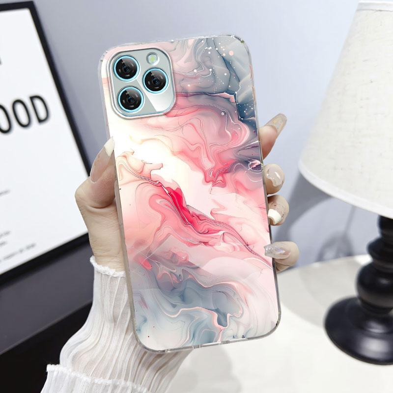 For Blackview A95 A100 A200 Pro A85 Case Protective Cover For Blackview A80S Marble Clear Soft Silicone Phone Case Cat Fundas