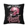 Breast Cancer Warrior Pillowcase Polyester Cushion Cover Decorative Throw Pillow Case Cover Home Dropshipping 4040cm