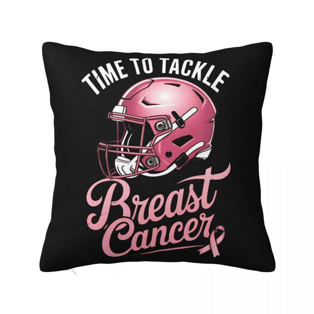 Breast Cancer Warrior Pillowcase Polyester Cushion Cover Decorative Throw Pillow Case Cover Home Dropshipping 4040cm