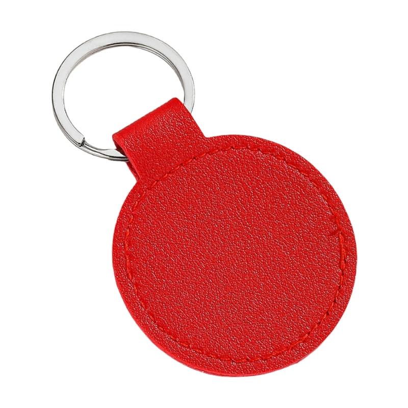 Брелок из искусственной кожи с металлическим подвесом для ключей от машины и дома, легкий, надежный держатель с нержавеющей конструкцией
