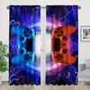 2 панели 3D геймпад оконные шторы игровая декорация киберпанк коллаж шторы для гостиной спальни кухни ванной комнаты