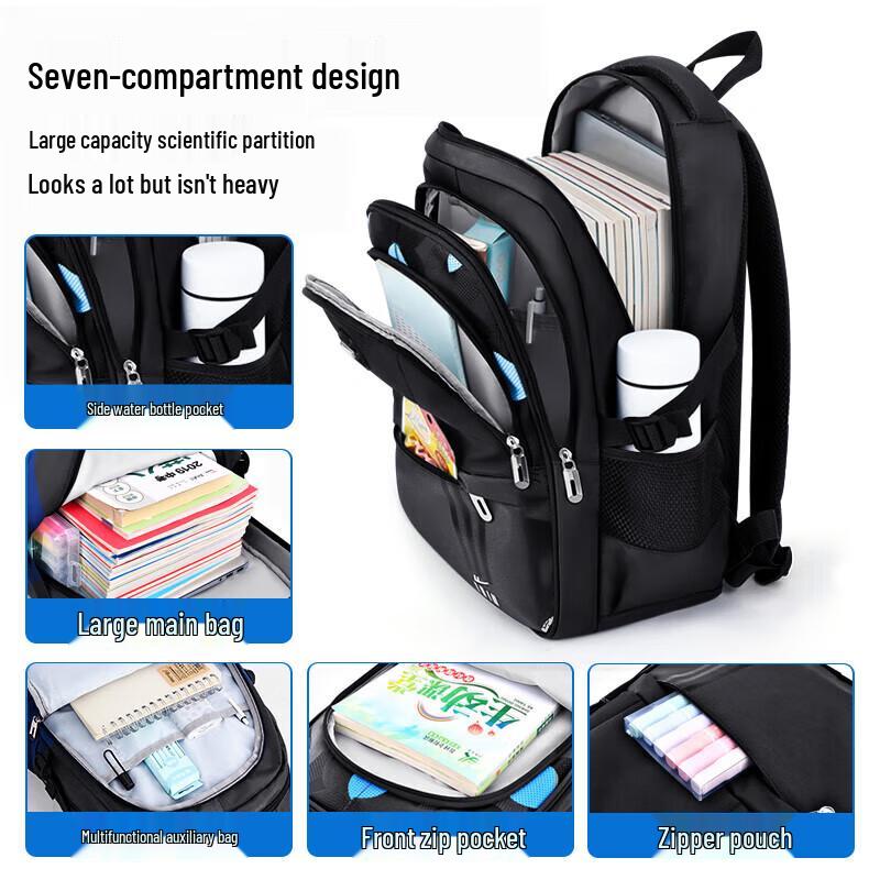 Warrior Boys' Lightweight Ergonomic School Backpack