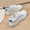 Летние новые белые туфли женские модные туфли на платформе для студентов повседневные кроссовки
