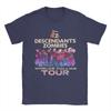 Печатные футболки Descendants Zombies Collide Tour Концерт Музыкальный фестиваль 2025 Унисекс 100% хлопок Круглый вырез Летняя одежда