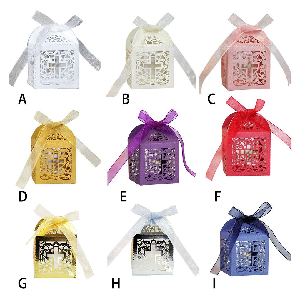 50 штук Подарочные коробки для закусок, шоколада, печенья, упаковка, держатель, бумага, декоративные атмосферы, упаковочная лента, полый контейнер