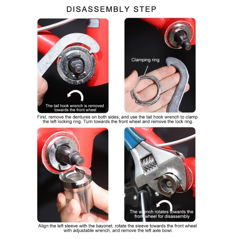 Инструмент для снятия каретки горного велосипеда для центральных валов велосипедов, стальной инструмент для нижних осей велосипедов, съемник шатунов велосипеда