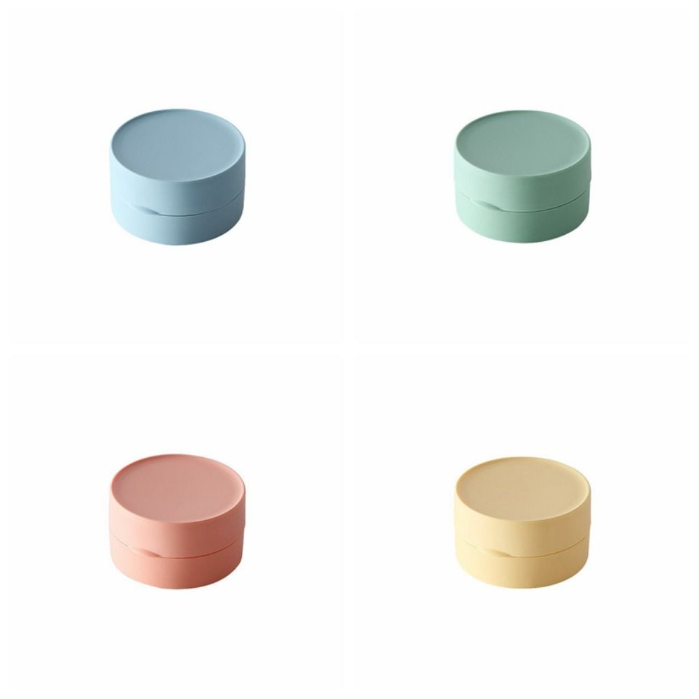 Круглая дорожная мыльница Креативные гаджеты для ванной и душа Портативная мыльница Лоток Бытовая