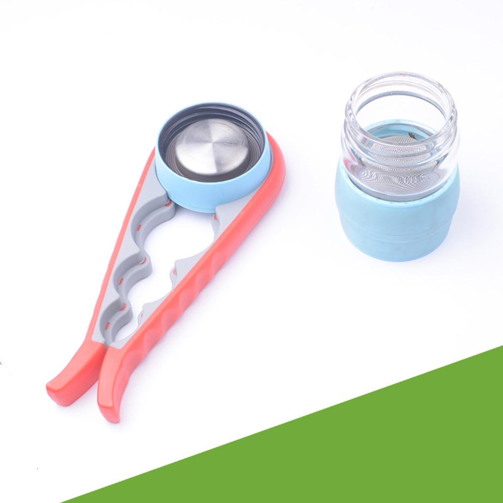 Multi-function four-in-one opener non-slip opener four-bit opener screw capper factory wholesale blue