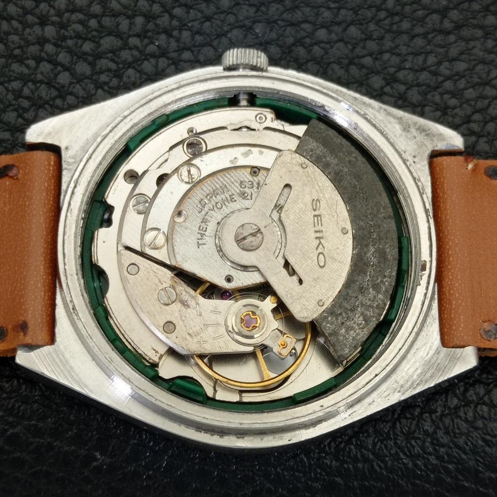 АВТОМАТИЧЕСКИЕ ВИНТАЖНЫЕ ЧАСЫ SEIKO 5 ЯПОНИЯ 6319A МУЖСКИЕ С ЦИФЕРБЛАТОМ ОРАНЖЕВОГО ЦВЕТА a702735-1