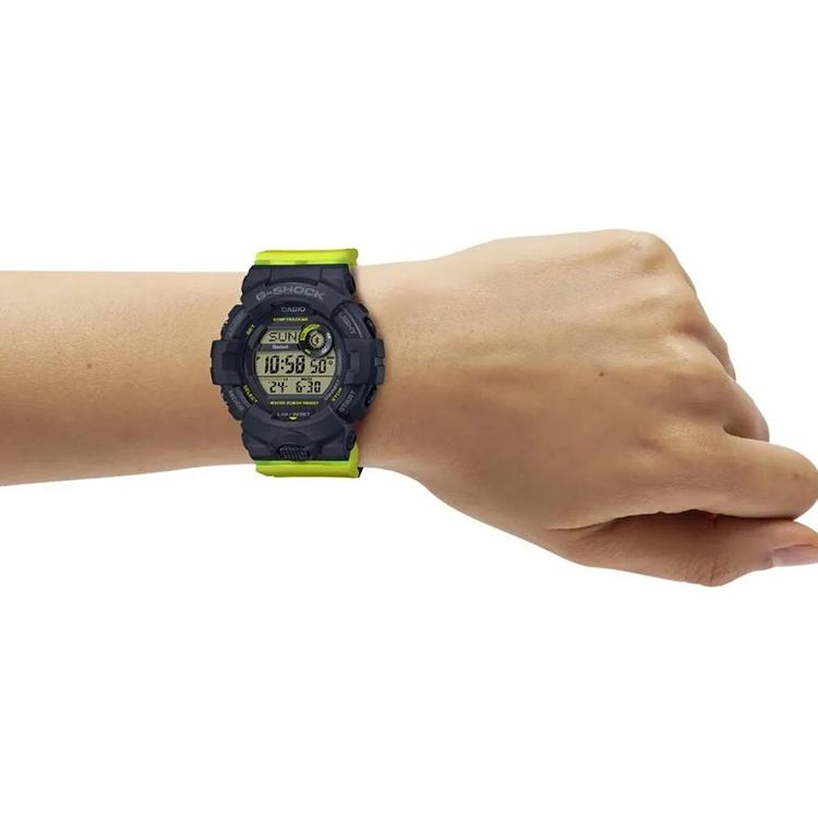 Casio Серия G-Squad Спортивные Водонепроницаемые Ударопрочные Кварцевый Механизм Ремешок из Смолы Часы Мужские Серый GMD-B800SC-1B