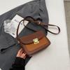Contrast Color Women Mini Square Bags  Trendy Flap Design Versatile Crossbody Bag Korean Fashion Lady Handbags Purses