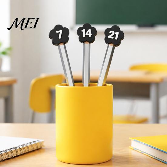 Stationery Loss Prevention 30PCS Numbered Pencil Toppers, Reusable Prevent Confusion Labels, Back to School Essentials Plastic Tracking Marker Clips,