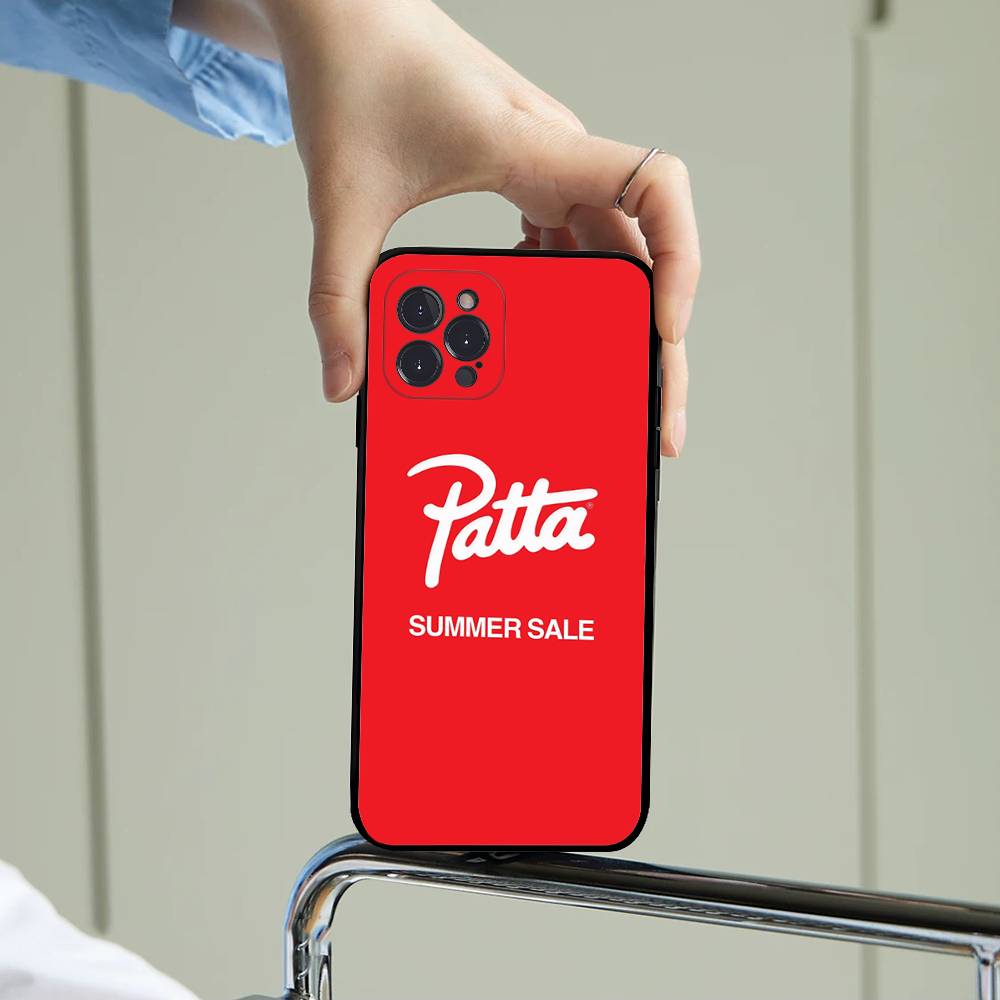 Fashion P-patta For iPhone 17 16 15 14 13 12 11 Pro Max 13 17Air Shockproof Soft Phone Cases Coque