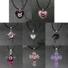 Готическое ожерелье-подвеска «Жидкое сердце», чокер с крестом и дьявольским глазом, панк-цепочка для ключицы с дьявольским глазом для женщин, ювелирные аксессуары