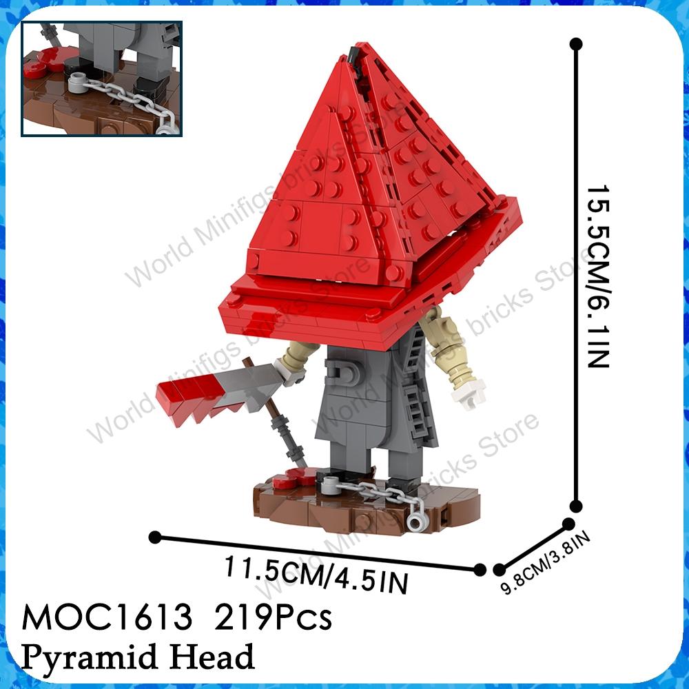 MOOXI MOC Сайлент Хиллс Красная Пирамида Вещи Фильм ужасов Игра Brickheadz Строительные блоки Подарок Игрушки Для детей Взрослых Кирпичики Медол