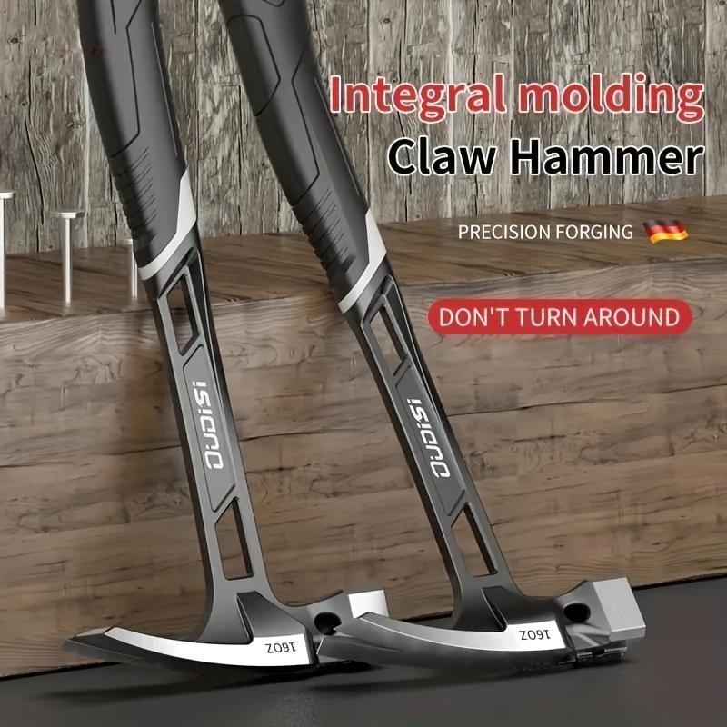 Damaly,1pc Professional Woodworking Mallet - Integral Molded Anti-Vibration Handle, Non-Slip Multi-Functional Hammer