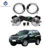 1 Set Fog Lights Headlight for Toyota Prado FJ150 LC150 2014 2015 2016 2017 FogLamp Cover Grill Bezel Front Bumper Fog Light