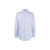 Polo Solid Striped Single-Breasted Casual Long Sleeve Shirt Men Shirts Blue 710862534001BLUE