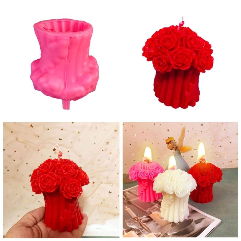 Универсальная форма в виде розового дерева, прочные силиконовые формы для изготовления ароматерапевтических свечей своими руками, универсальная форма для украшения торта
