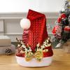 Plush Christmas Hat Polyester Santa Snowman Hat Xmas Cap Xmas Arts Hats  Xmas Gift
