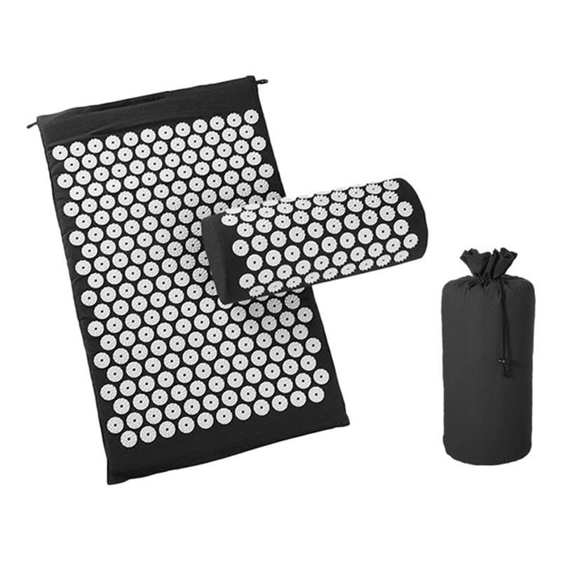 Yoga Massage Mat Acupressure Mat for Back Neck Needle Acupuncture Pad Pillow Sets