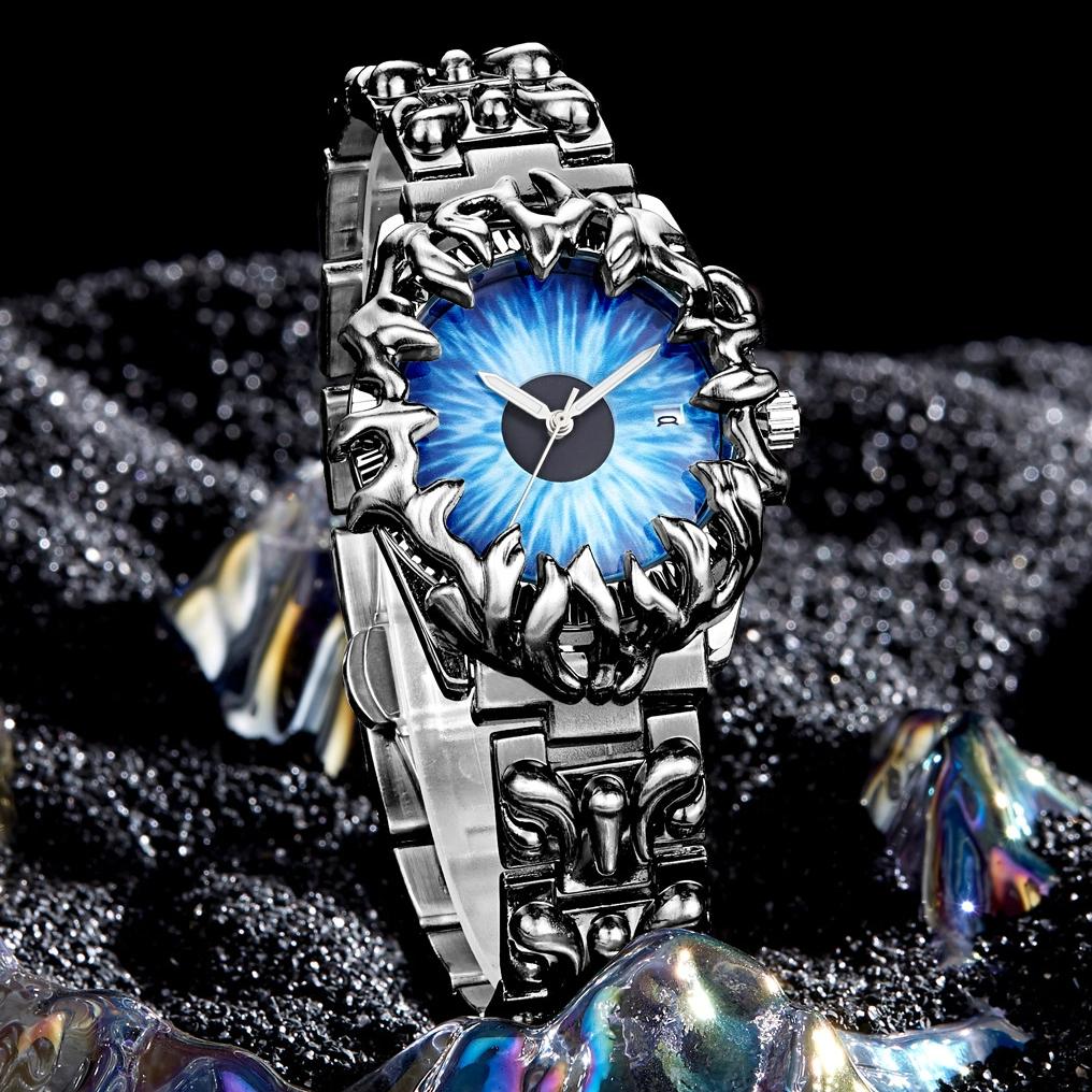 PINTIME Special-shaped Series Male Retro Fashion Punk Wrist Watches for Man Talons Niche Senior Boy Skeleton Luxury Quartz Wristwatche